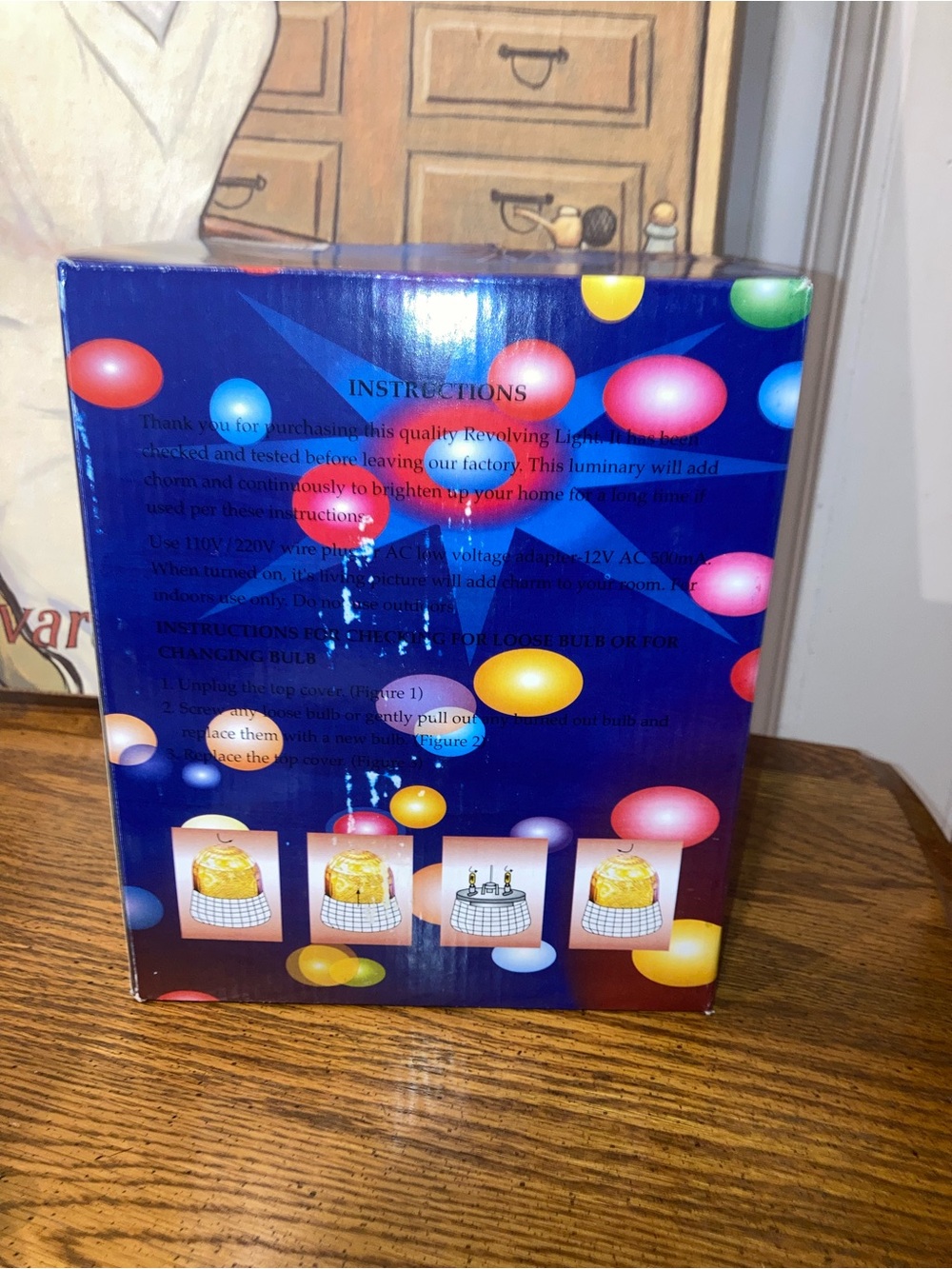 Revolving LED Party Light | Color Changing Rotating Disco Light - NIB - Picture 4 of 6
